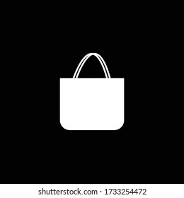 illustration vector graphic of tote bag on black background