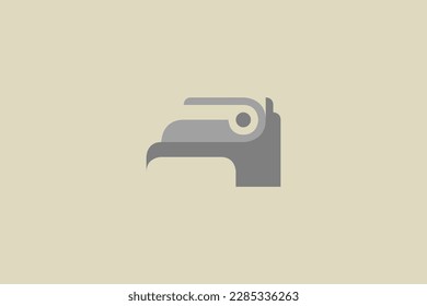 Illustration vector graphic of toucan bird head. Good for logo
