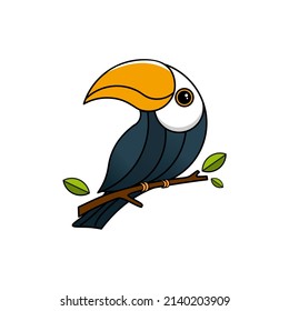 Illustration vector graphic for toucan cartoon