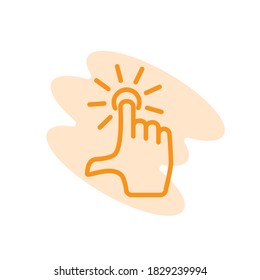 Illustration Vector graphic of touch screen icon template