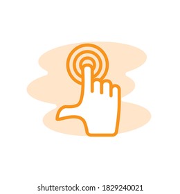 Illustration Vector graphic of touch screen icon template