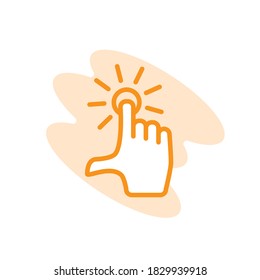 Illustration Vector graphic of touch screen icon template