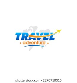 Illustration vector graphic of the tour and travel agency logo design template 
