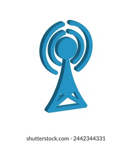 Illustration Vector graphic of tower icon. Fit for communication, wireless, signal, transmitter, network etc.