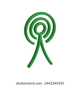 Illustration Vector graphic of tower icon. Fit for communication, wireless, signal, transmitter, network etc.