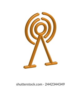 Illustration Vector graphic of tower icon. Fit for communication, wireless, signal, transmitter, network etc.