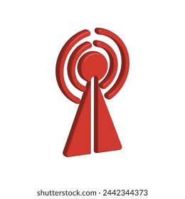 Illustration Vector graphic of tower icon. Fit for communication, wireless, signal, transmitter, network etc.