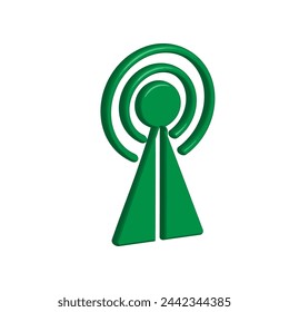 Illustration Vector graphic of tower icon. Fit for communication, wireless, signal, transmitter, network etc.
