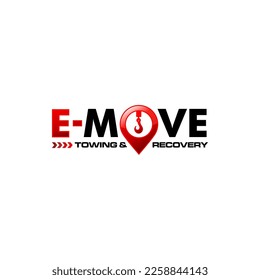 Illustration vector graphic of towing truck service logo design suitable for the automotive company