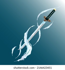 illustration vector graphic of traditional sword japanese (katana) from anime Demon slayer the owner is muchiro tokito one of the pillar
perfect for anime themed design, animation of anime, anime fans
