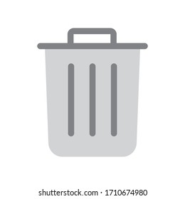 Ilustración vectorial gráfico del icono de basura