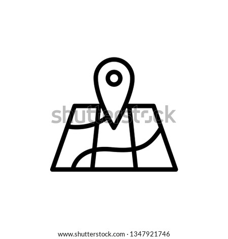 Illustration Vector graphic of travel, location icon