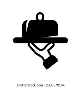 Illustration Vector Graphic of Tray Hand icon