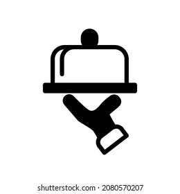 Illustration Vector Graphic of Tray Hand icon