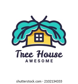 Illustration vector graphic of Tree House, good for logo design