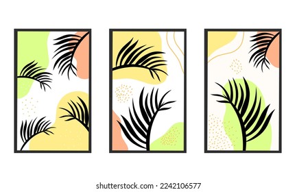 Illustration vector graphic of trend design minimalist boho botanical perfect for wall art, cover and other