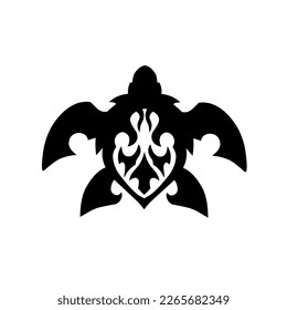 illustration vector graphic of tribal art turtle design
