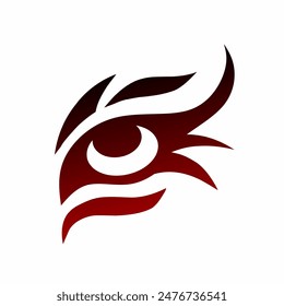 illustration vector graphic of tribal art design abstract eyes