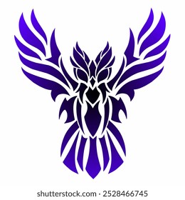 ilustração vetor gráfico de coruja de design de arte tribal para tatuagem