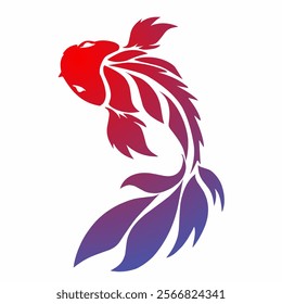 illustration vector graphic of tribal art design ornamental fish tattoo