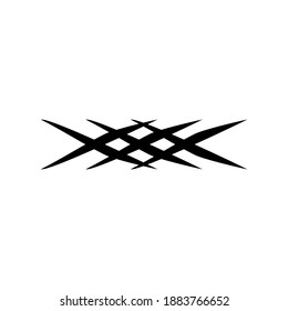 Illustration vector graphic of tribal, perfect for tattoo, art, design element, ornament, etc