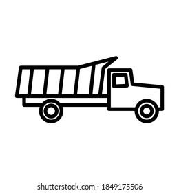 Illustration Vector graphic of truck icon