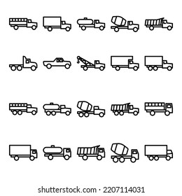 Illustration Vector Graphic of Truck icon template
