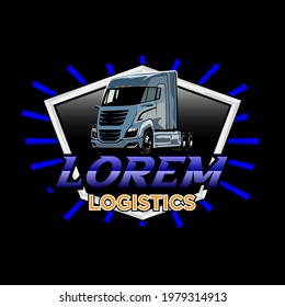 Illustration Vector graphic of truck logo