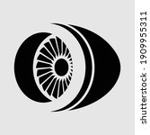 illustration vector graphic of turbine plane engine plane perfect for logo education promotion etc