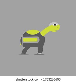 illustration vector graphic of turtle with background