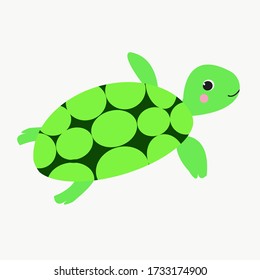 Illustration Vector Graphic of Turtle Cartoon
