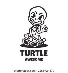 Illustration vector graphic of Turtle, good for logo design