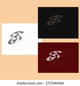 illustration vector graphic of turtle. perfect for logo, t shirt design, hat design etc.