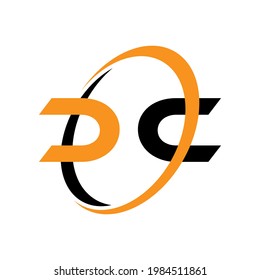 Illustration Vector graphic of typeface with D and C design
