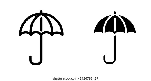 Ilustración Vector Gráfico del icono del paraguas