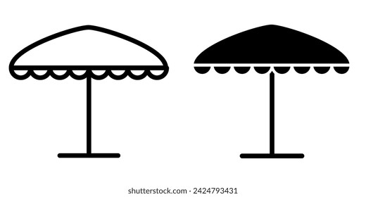 Illustration Vector Graphic of Umbrella icon