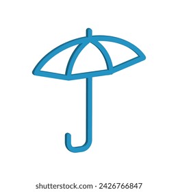 Ilustración Vector Gráfico del icono del paraguas