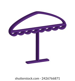Illustration Vector Graphic of Umbrella icon