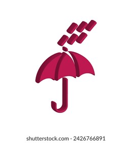Illustration Vector Graphic of Umbrella icon