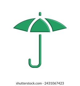 Illustration Vector graphic of umbrella icon. Fit for protection, safety, climate, anti virus, insurance, relaxation, recreation etc.