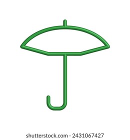 Illustration Vector graphic of umbrella icon. Fit for protection, safety, climate, anti virus, insurance, relaxation, recreation etc.