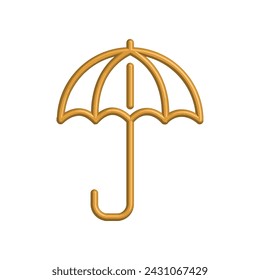 Illustration Vector graphic of umbrella icon. Fit for protection, safety, climate, anti virus, insurance, relaxation, recreation etc.