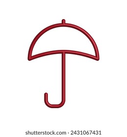 Illustration Vector graphic of umbrella icon. Fit for protection, safety, climate, anti virus, insurance, relaxation, recreation etc.