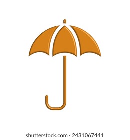 Illustration Vector graphic of umbrella icon. Fit for protection, safety, climate, anti virus, insurance, relaxation, recreation etc.