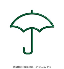 Illustration Vector graphic of umbrella icon. Fit for protection, safety, climate, anti virus, insurance, relaxation, recreation etc.