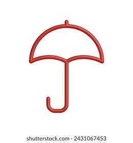 Illustration Vector graphic of umbrella icon. Fit for protection, safety, climate, anti virus, insurance, relaxation, recreation etc.