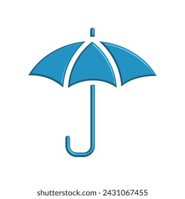Illustration Vector graphic of umbrella icon. Fit for protection, safety, climate, anti virus, insurance, relaxation, recreation etc.