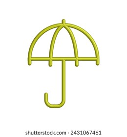 Illustration Vector graphic of umbrella icon. Fit for protection, safety, climate, anti virus, insurance, relaxation, recreation etc.
