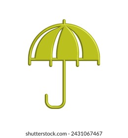 Illustration Vector graphic of umbrella icon. Fit for protection, safety, climate, anti virus, insurance, relaxation, recreation etc.