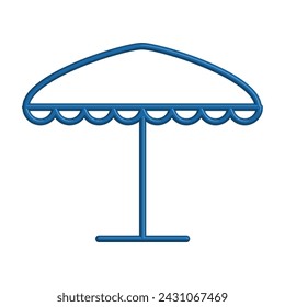 Illustration Vector graphic of umbrella icon. Fit for protection, safety, climate, anti virus, insurance, relaxation, recreation etc.